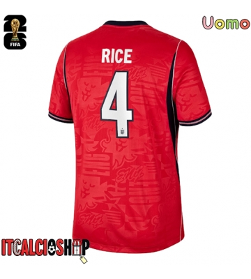 Inghilterra Declan Rice #4 Seconda Maglia Mondiali 2026 Manica Corta